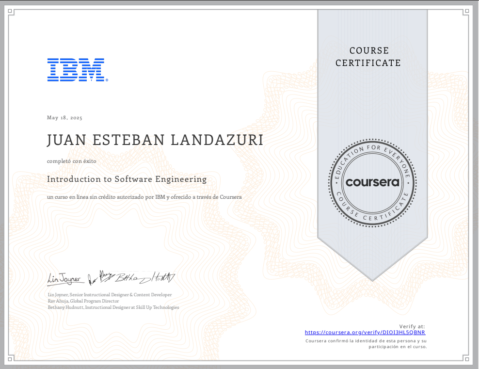 Introducción a la ingeniería de software